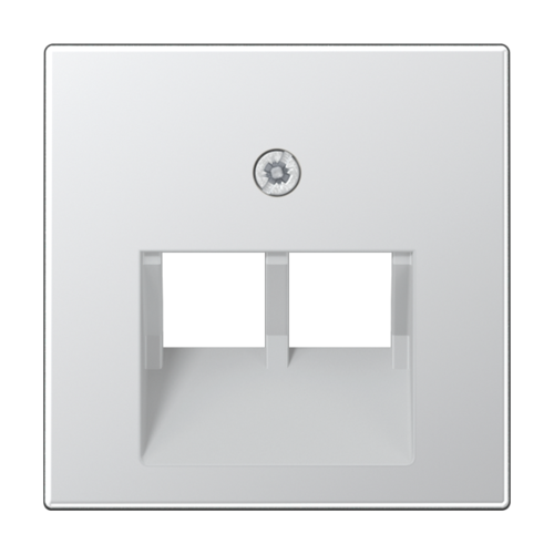 Накладка на розетку информационную JUNG А-СЕРИЯ, алюминий