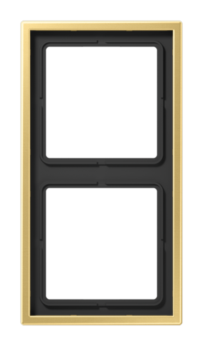 Рамка 2 поста JUNG LS METAL, латунь