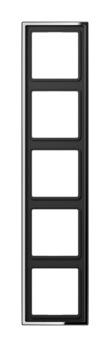 Рамка 5 постов JUNG LS METAL, хром