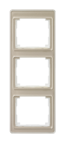 Рамка 3 поста JUNG SL 500, вертикальная, бронзовый