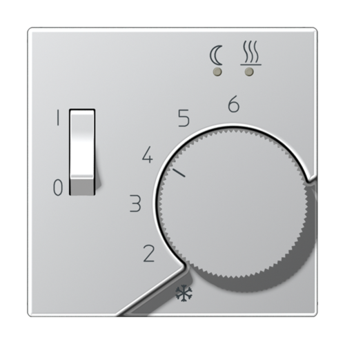 Накладка на термостат JUNG LS METAL, алюминий