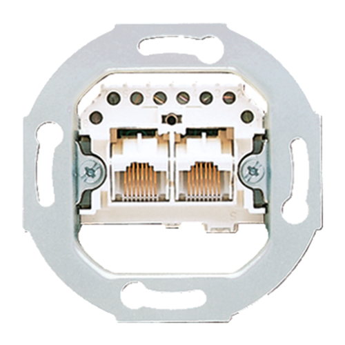 JUNG Мех Розетка ТЛФ 2-ая наклонная, категория 3