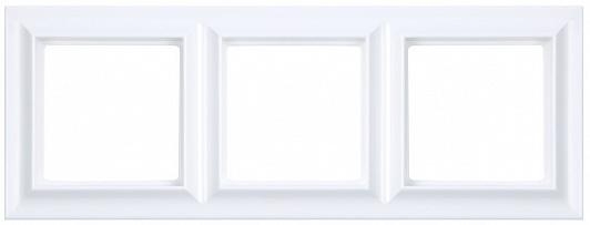 Eco Profi Standart Рамка  3-местная, цвет Белый