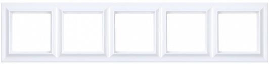 Eco Profi Standart Рамка  5-местная, цвет Белый