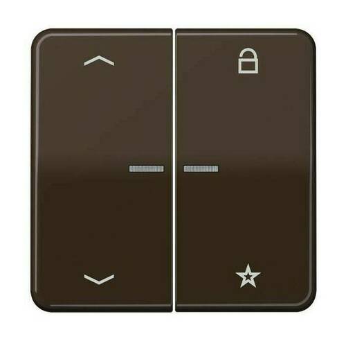 Накладка на жалюзийный выключатель Jung, коричневый, CD1701PBR