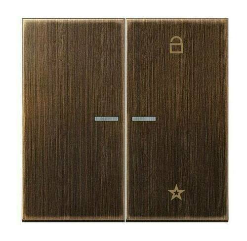 Накладка на жалюзийный выключатель Jung LS METAL, античная латунь, ME1701AT