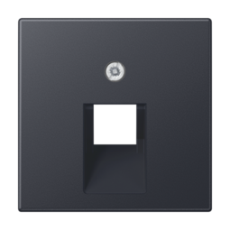 Накладка на розетку информационную JUNG А-СЕРИЯ, антрацит матовый