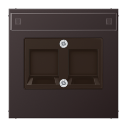 Накладка на розетку информационную JUNG LS METAL, антрацит