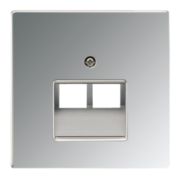 Накладка на розетку информационную JUNG LS METAL, хром