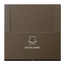 Накладка на карточный выключатель JUNG LS METAL, античная латунь