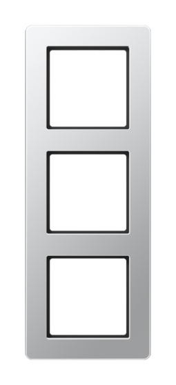 Рамка 3 поста JUNG AFLOW, алюминий