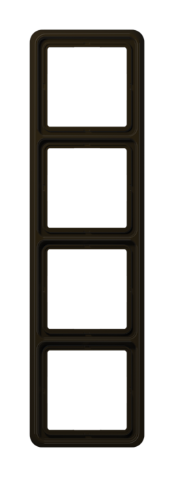 Рамка 4 поста JUNG CD 500, коричневый