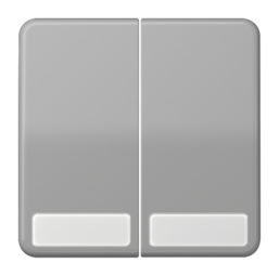 Клавиша двойная JUNG CD 500, серый