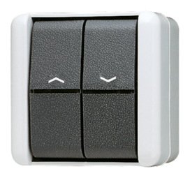 JUNG Выключатель управления жалюзи для накладного монтажа IP44