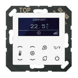 Терморегулятор Jung А-СЕРИЯ, с дисплеем, электронный, белый, TRDA523028WW