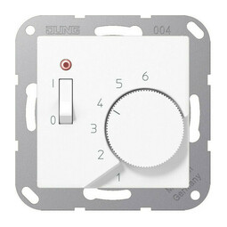 Терморегулятор Jung A 500, механический, белый матовый, TRA231WWM