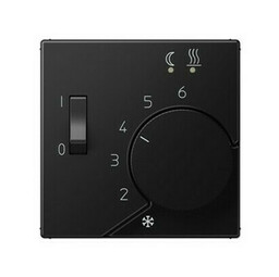 Накладка на терморегулятор Jung A 500, черный матовый, AFTR231PLSWM